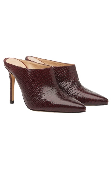 HANNAH HIGH HEEL MULE BURGUNDY 2
