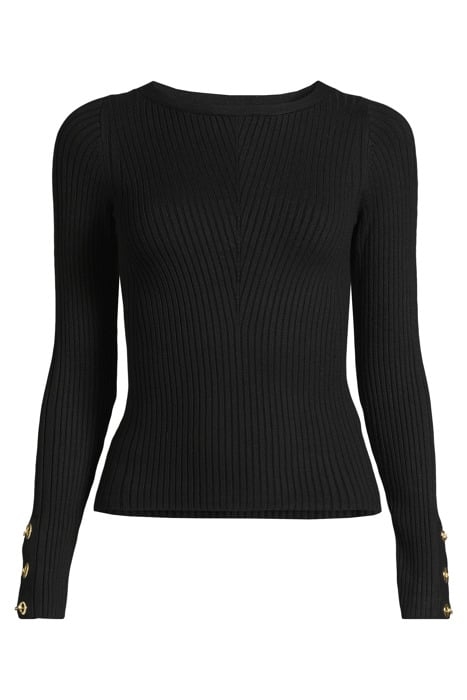 ALICE LS BOAT NECK S JET BLACK A996 3