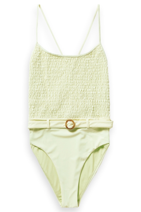 STRUCTURED SWIMSUIT WITH FIXED BELT CITRUS 3