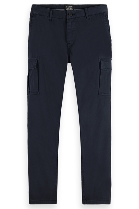 STUART- GARMENT-DYED PIMA COTTON CARGO PANT NAVY 4