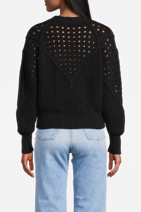 NIVES KNITTED SWEATER IN BLACK 2