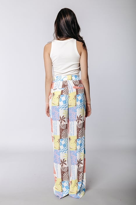 MELODY PATCHWORK STRAIGHT PANTS MULTICOLOR 2