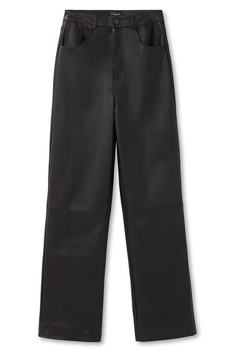 JEAN STYLE FAUX LEATHER PANT BLACK 3