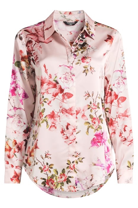 THE ICON BLOUSE PRINT ETHEREAL ROSES PINK 3