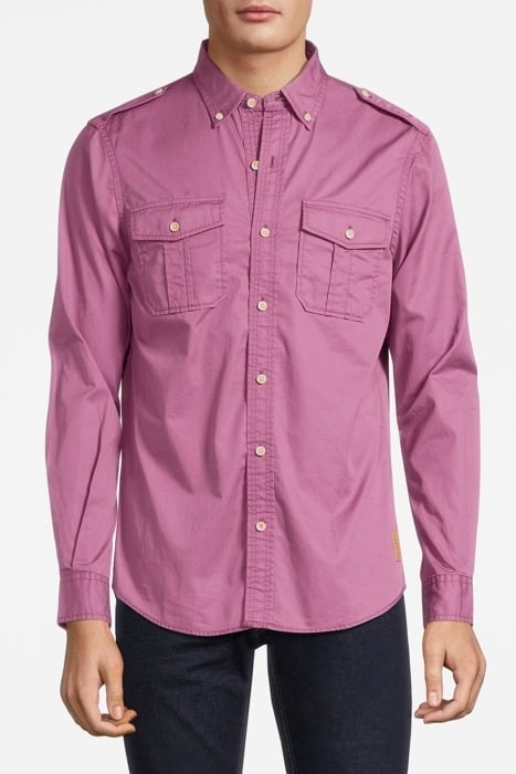REGULAR-FIT REFINED COTTON SHIRT DAHLIA 1