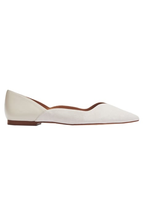 FL IRIS POINTED FLAT ECRU 1