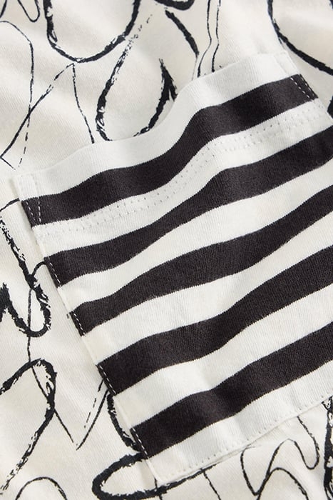 DEMI DOLMAN TOP WHITE PRINT 6