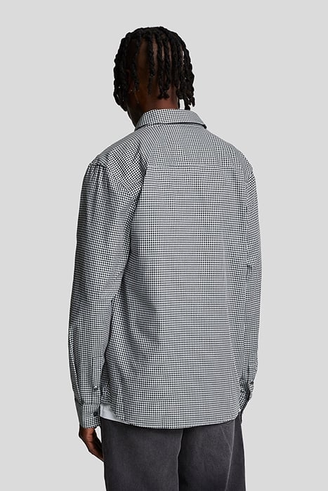 SHEPHERD CHECK SHIRT DARK NAVY/ WHITE 2