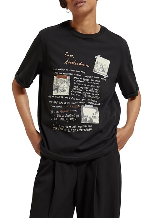 DEAR AMSTERDAM RELAXED FIT T-SHIRT EVENING BLACK 6