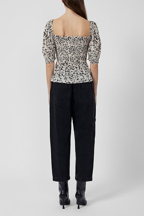 SOFT BLOOM SS SQR NK TOP BLACK 3