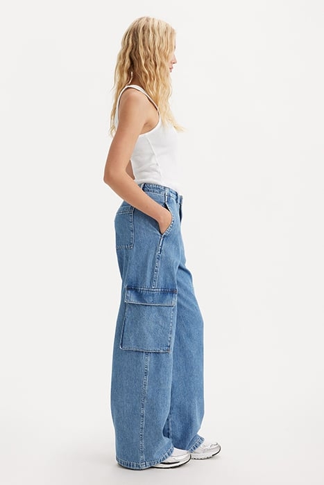 BAGGY STRAIGHT JEANS BLUE 4