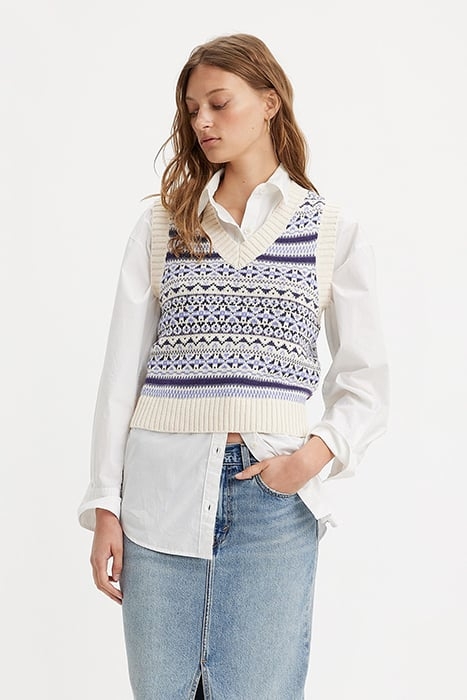 BRYNN KNITTED SWEATER WHITE 1