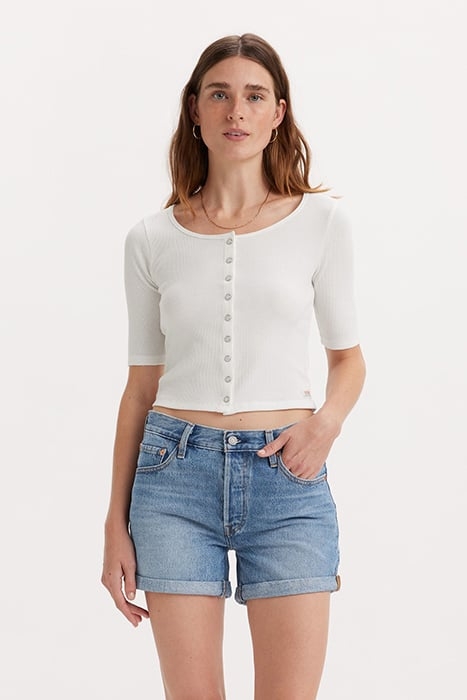 DRY BUTTON-DOWN SHIRT WHITE 1