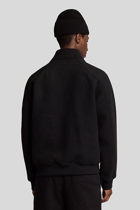 DOUBLE FACE WOOL HARRINGTON JET BLACK 2