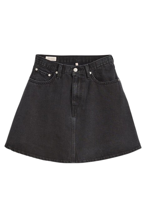 MINI DENIM SKIRT BLACK 4