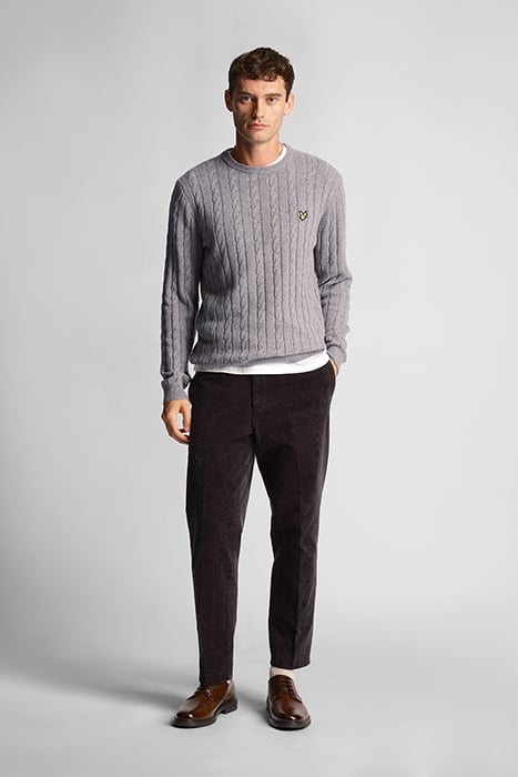 CABLE JUMPER MID GREY MARL 3