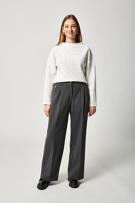 S.OLIVER PANTS GREY/BLACK 1