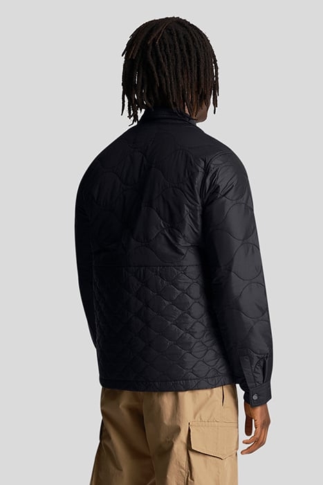 QUILTED OVERSHIRT BLACK ICE 2