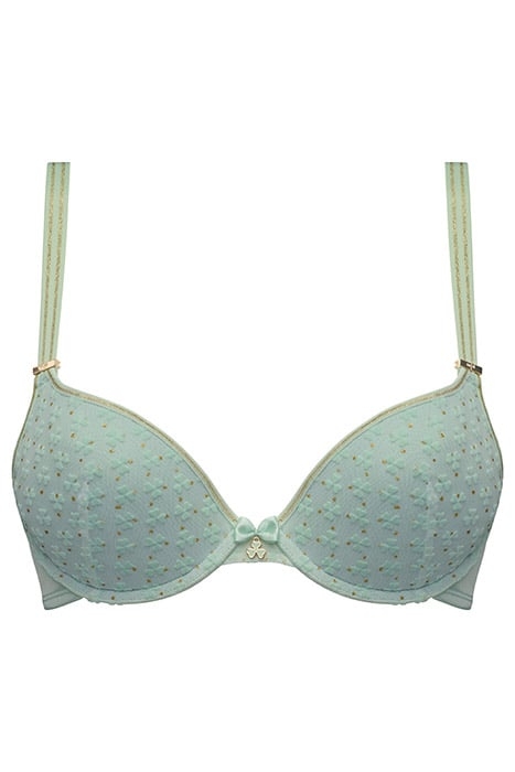 LUCKY CLOVER GREEN CLOVER GOLD PUSH UP BRA 4
