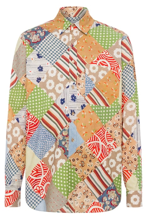 QUILT PRINT POPLIN SHIRT MULTICOLOR 3