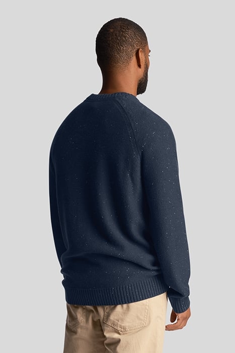 RAGLAN DONEGAL CREW NECK MUDDY NAVY 2