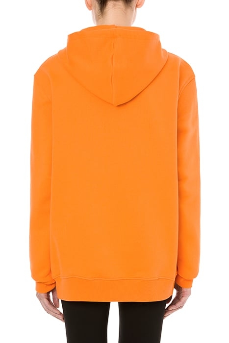 GEOMETRIC LOGO HOODIE ORANGE 2