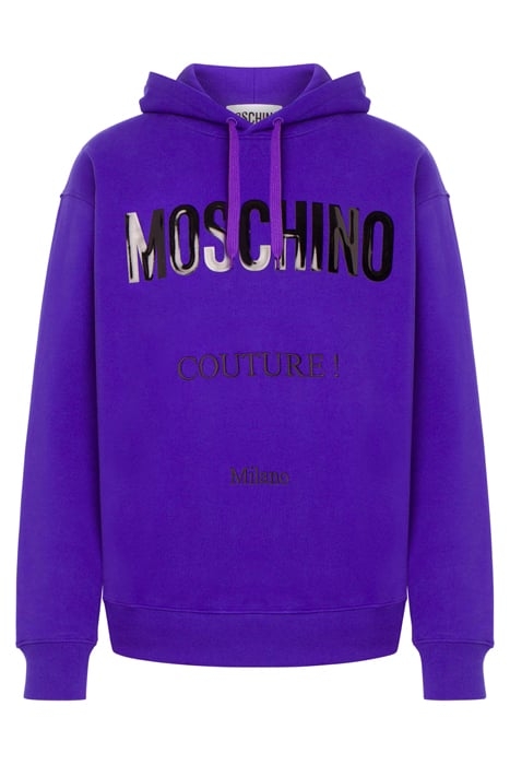 VINYL MOSCHINO COUTURE HOODIE PURPLE 3