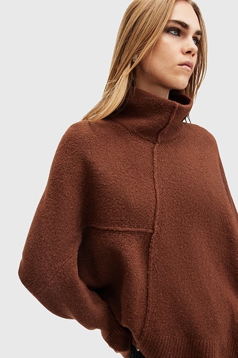 LOCK ROLL NECK COPPER BROWN 8