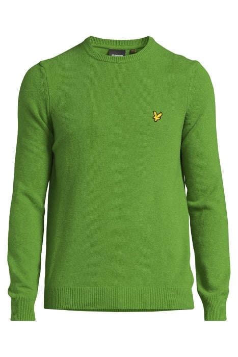 CREW NECK LAMBSWOOL BLEND JUMPER DOLOMITE GREEN 3