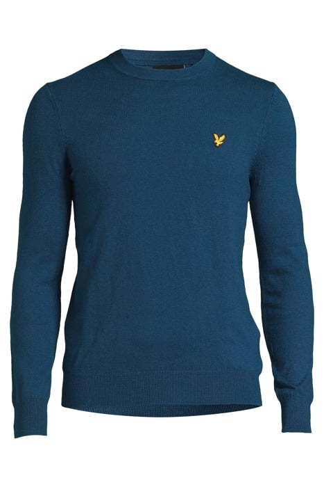 COTTON MERINO CREW NECK JUMPER APRES NAVY 3