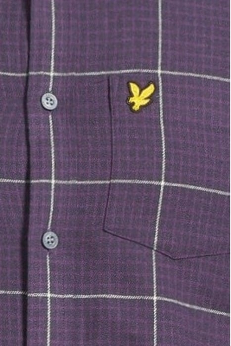 HOUNDSTOOTH CHECK FLANNEL SHIRT THISTLE SHADOW 5