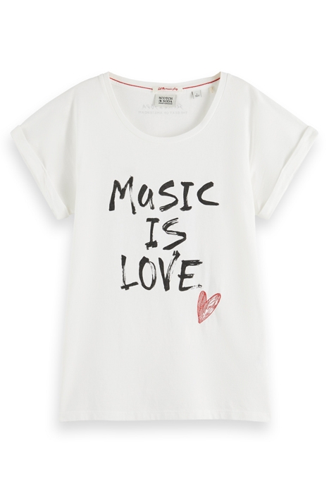 GRAPHIC PRINT T-SHIRT AGED WHITE 4