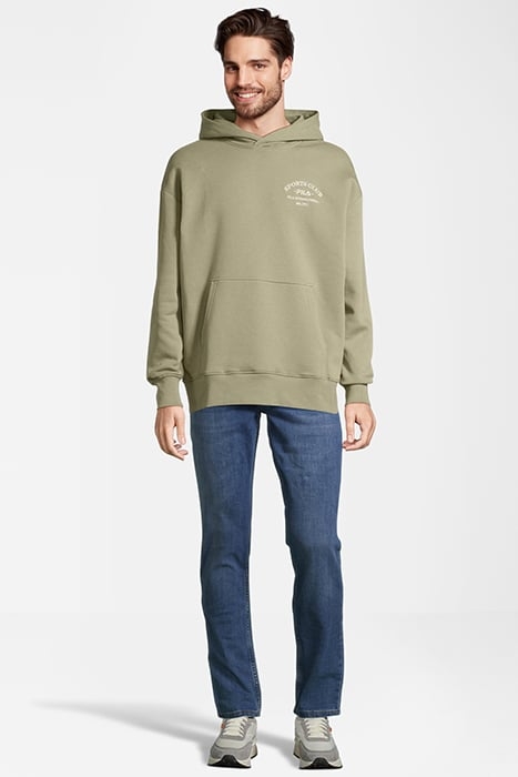 BENZ LOOSE FIT HOODY OIL GREEN 3