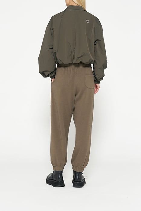 BAR JOGGER FLEECE DARK MOSS 2