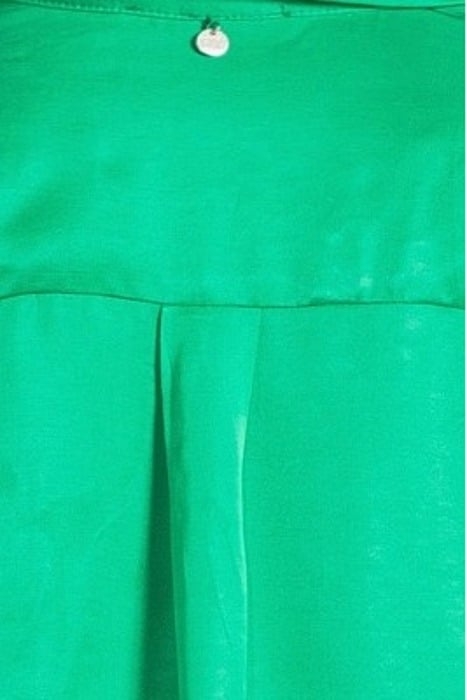 GREEN UNI SATIN BLOUSE LONG SLEEVES GREEN 5