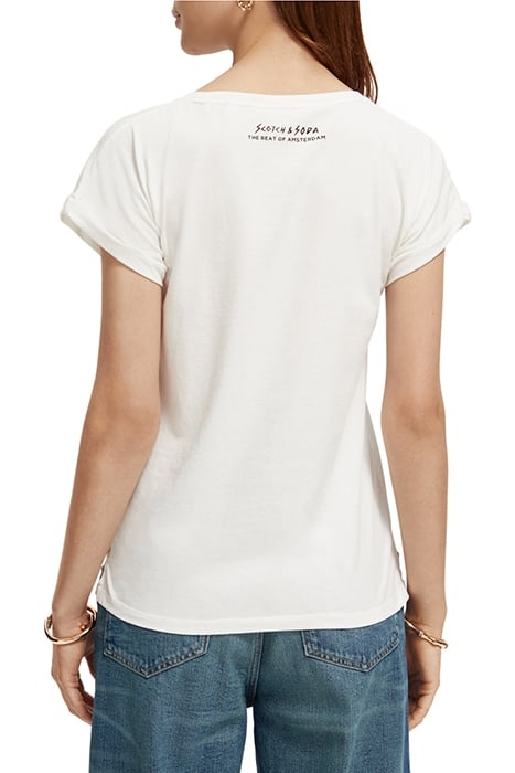 GRAPHIC PRINT T-SHIRT AGED WHITE 2