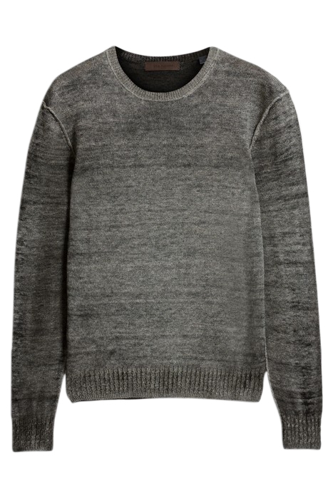 LUZ EASY FIT CREWNECK WITH REVERSE JERSE CHARCOAL 2