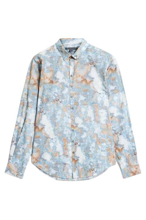 MULTI BUTTON SLIM FIT SHIRT BLUE MIST 2