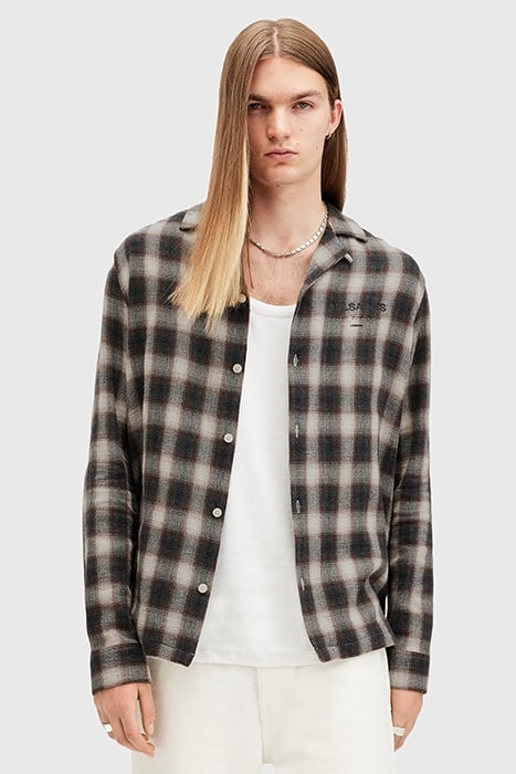 UNDRGRND LS CH SHIRT BISON RED 5