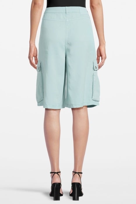 BERMUDA SHORTS IN GARMENT-DYED LYOCELL BLUE 2