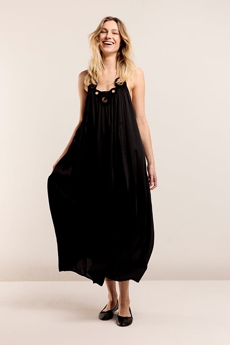 DRESS SOLID SATIN BLACK 1