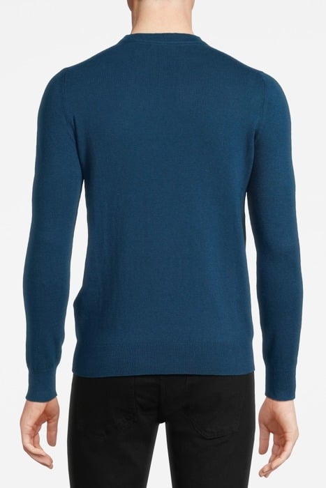 COTTON MERINO CREW NECK JUMPER APRES NAVY 2