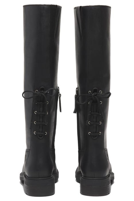 BRIMFIELD TALL ZIP UP BOOT BLACK FULL GRAIN 4