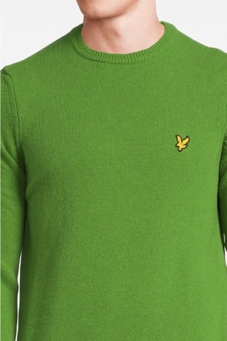 CREW NECK LAMBSWOOL BLEND JUMPER DOLOMITE GREEN 4