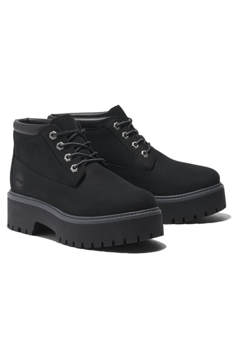 STONE STREET MID LACE UP WATERPROOF BOOT JET BLACK 2