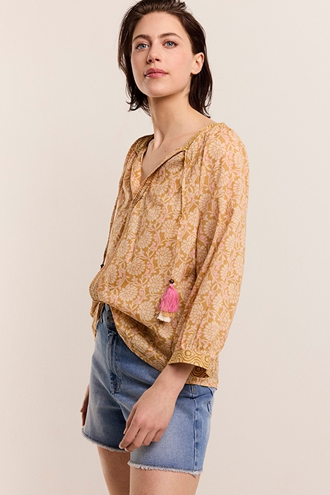 TOP BLOCKPRINT SOFT CAMEL 3