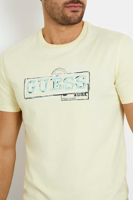 GUESS ECO SS CN GUESS BOX LOGO ICED LEMON 5