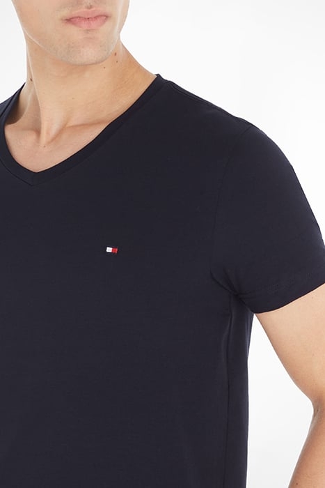 CORE STRETCH SLIM FIT V-NECK T-SHIRT DESERT SKY BLUE 5