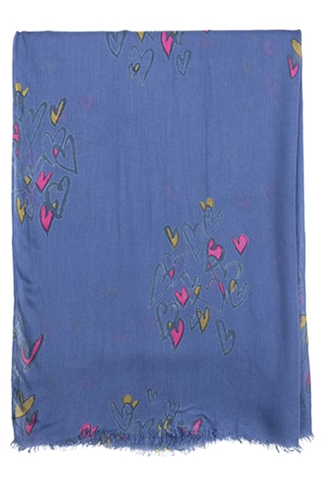 GWP HEART SCARF BLUE 2
