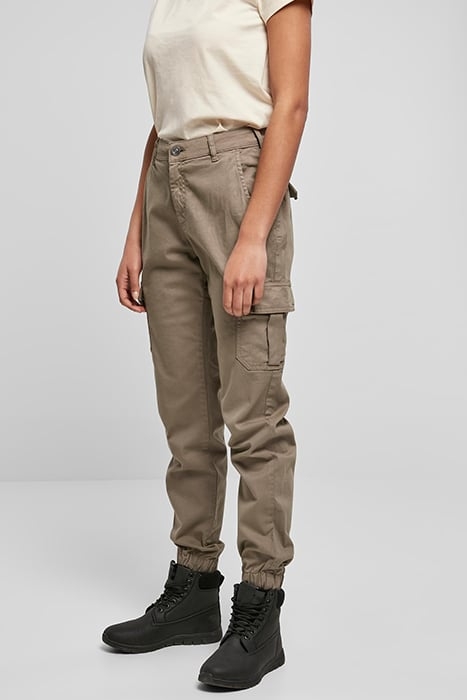 LADIES HIGH WAIST CARGO PANTS SOFTTAUPE 6